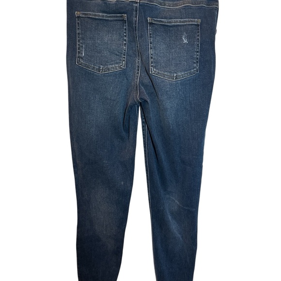 Spanx Womens Medium Pull On Distressed Raw Hem Mid Rise Skinny Jeans - Picture 2 of 6